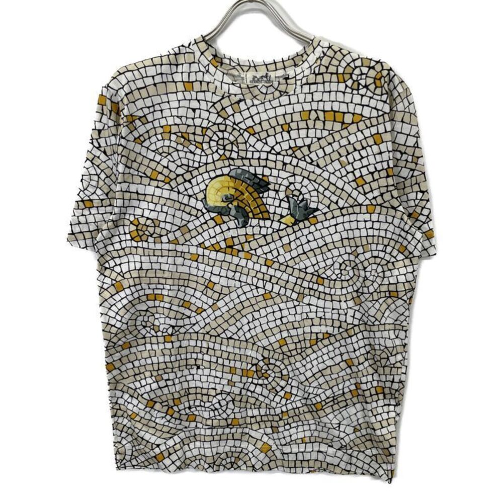 Hermes Beautiful Fish Patchwork Design T-Shirt L - image 1